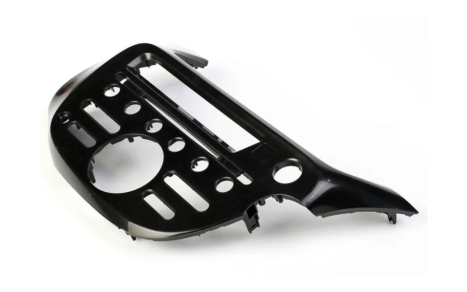 Finished injection-molded automotive interior component